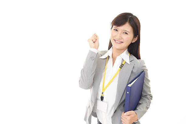 istock Business woman enjoying success 603186326