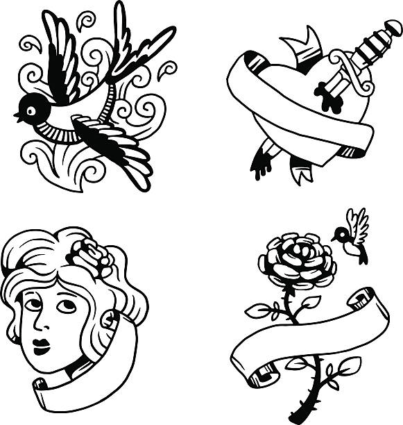 780+ Cartoon Of A Fish Bone Tattoos Stock Illustrations, Royalty-Free ...