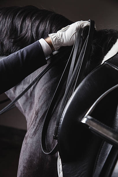 istock Jockey saddle up horse for the ride 603193834