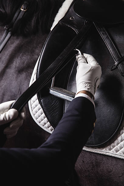 istock Jockey saddle up horse for the ride 603193982