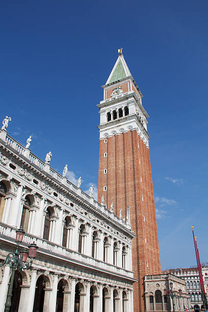 istock Saint Mark's Campanile under blue skies 603195396