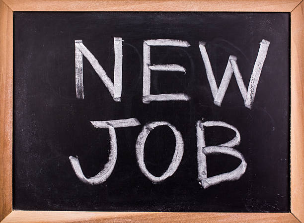 istock new job  word on blackboard 603195414