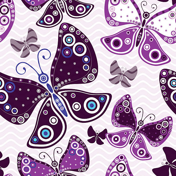 ilustraciones, imágenes clip art, dibujos animados e iconos de stock de patrón rosa-violeta vívido sin costuras - textile purple translucent backgrounds