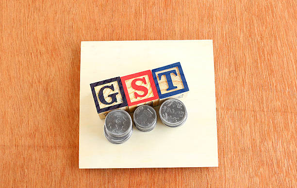 концепция налога на товары и услуги (gst) - ндс стоковые фото и изображения