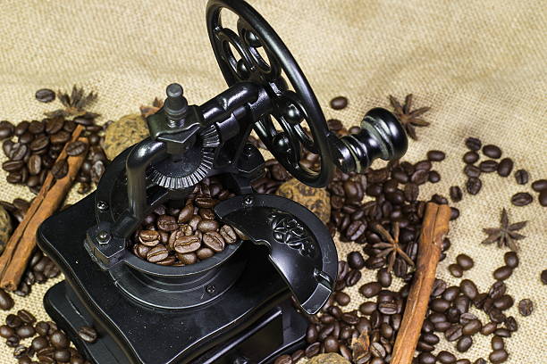 istock Coffee grinder in a retro style 603253506