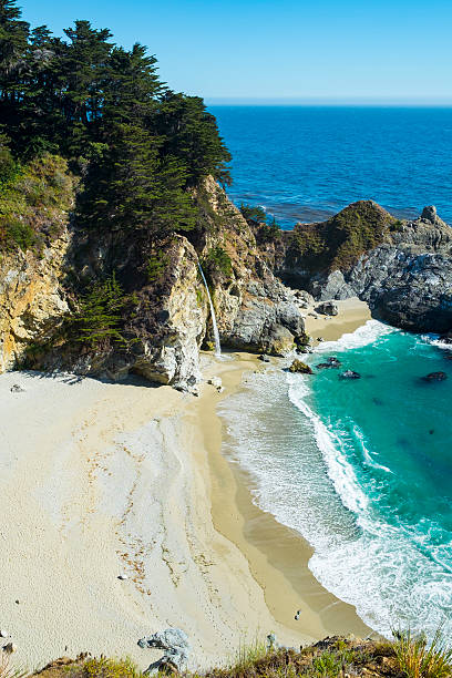 istock Where mountain water meet the ocean 603254634