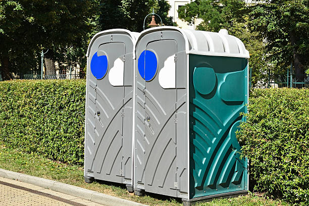 istock Portable toilets on the street 603255640