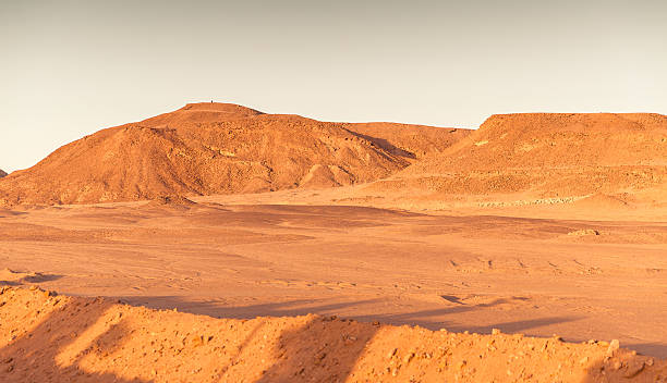 Egyptian desert at sunset
