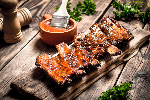 istock Ribs grill with beer and herbs. 603256968