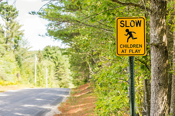 istock Slow, Children are playing ahead. 603257324