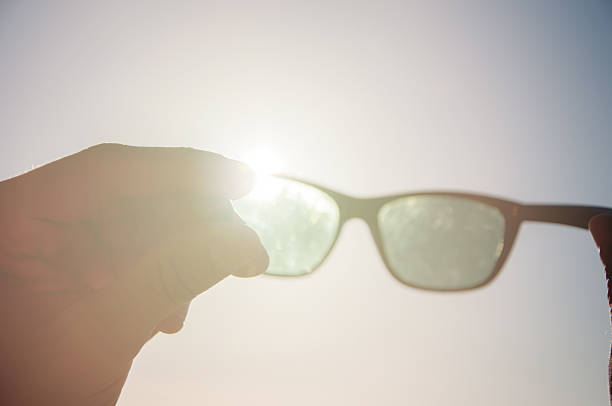 istock The sun shining through sunglasses 603266940