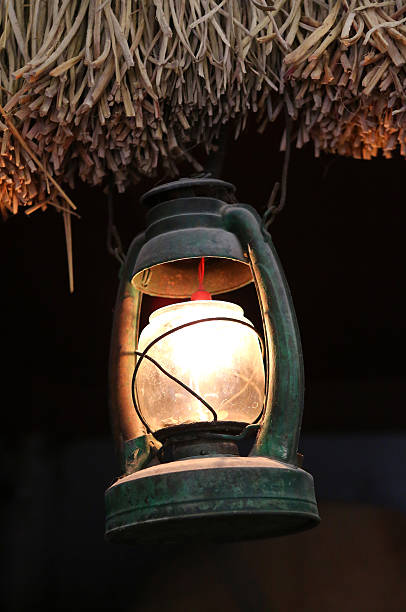 istock The Paraffin lamp hanging in farm 603267022