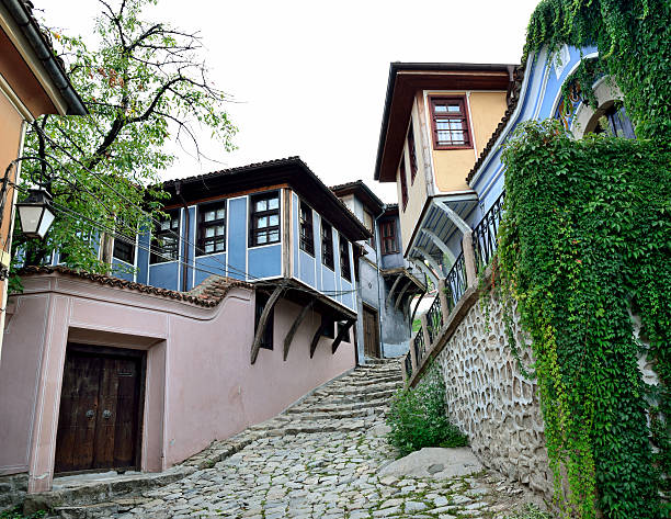 istock Old city street view in Plovdiv 603269502