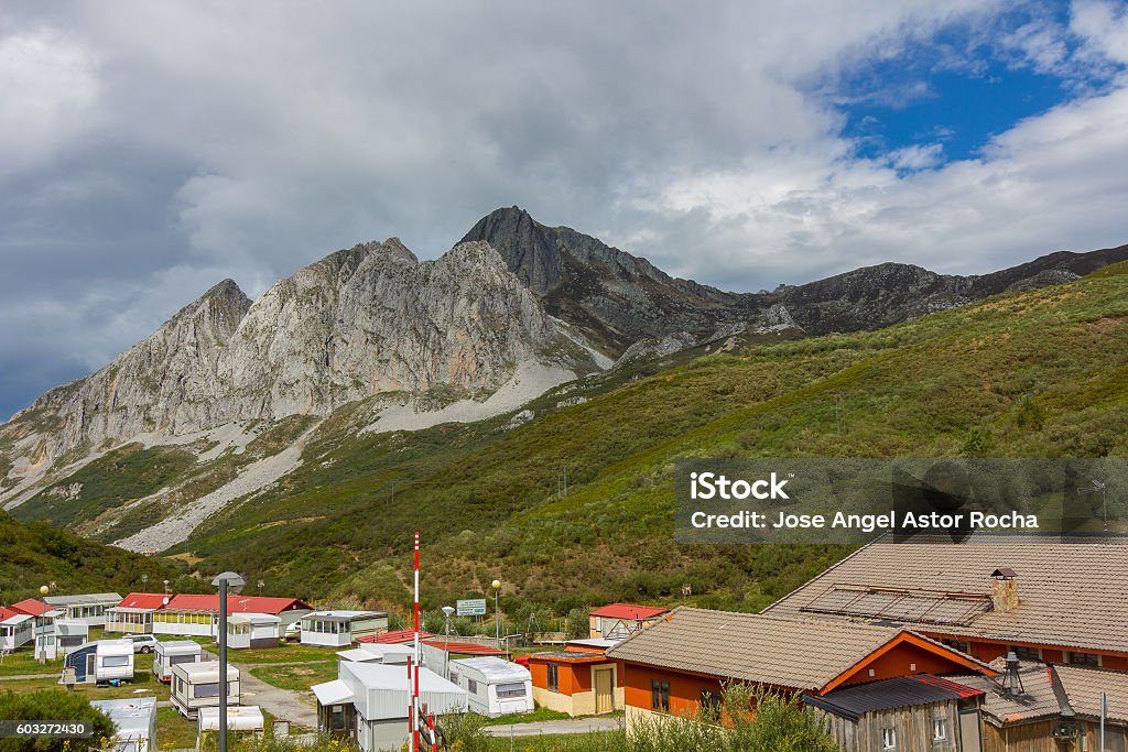 Landscape Port of San Isidro in Asturias, Spain Mogadishu Stock Photo