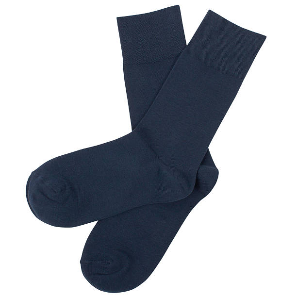 istock Pair of socks. Isolated on a white background. 603272880