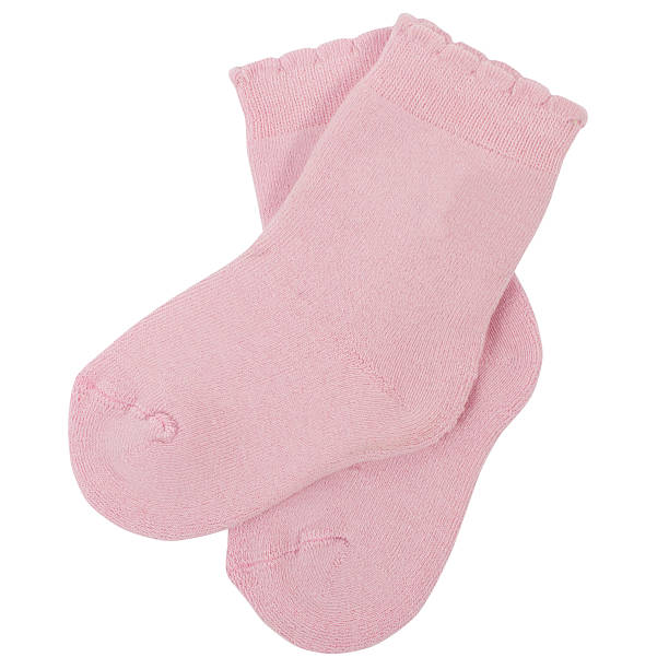 istock Pair of socks. Isolated on a white background. 603272960