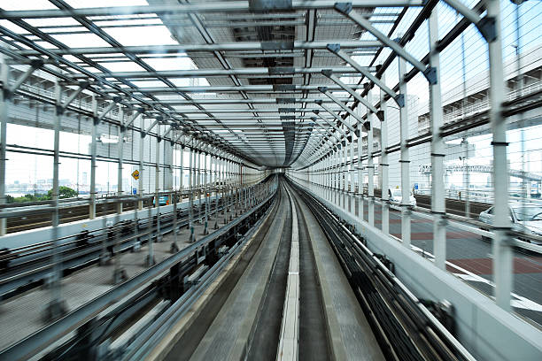 istock Picture inside a commuter train in Tokyo 603280048