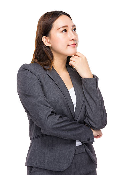 istock Chinese businesswoman having an idea 603282114
