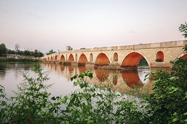 istock Bridge above Meric River in Edirne, Turkey 603285340