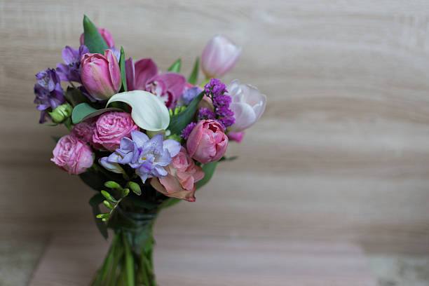 istock bouquet of pink flowers on a light background Rustic 603286016