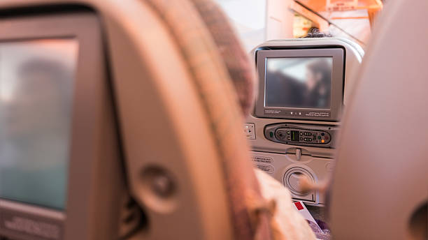 istock Lcd Monitor on Airplane 603288576