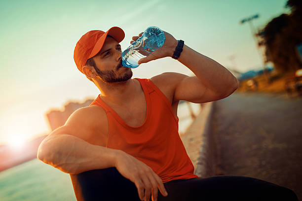 istock Portrait of athletic man after training 603289442