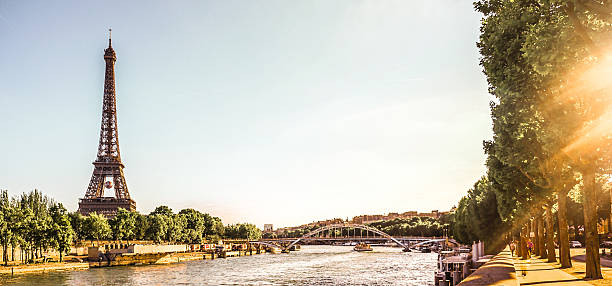 istock Eiffel Tower in Paris with Seine, France 603293858
