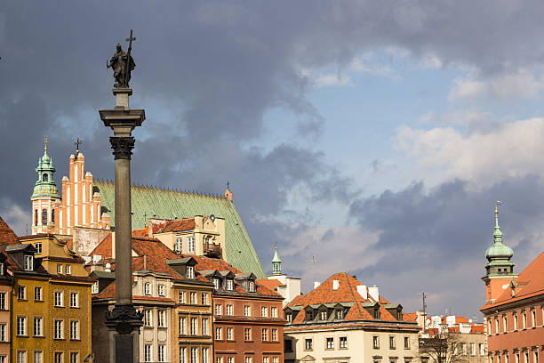 istock Warzsaw old town cityscape 603314458
