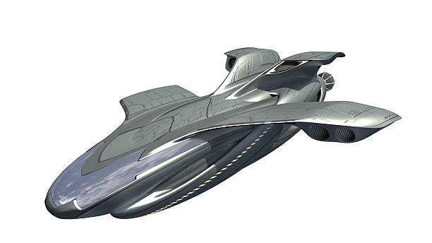 3D drone model 3D  rendering of aircraft for science fiction backgrounds of alien spacecraft or advanced military drone with the clipping path included in the file. futuristic spaceship stock pictures, royalty-free photos & images