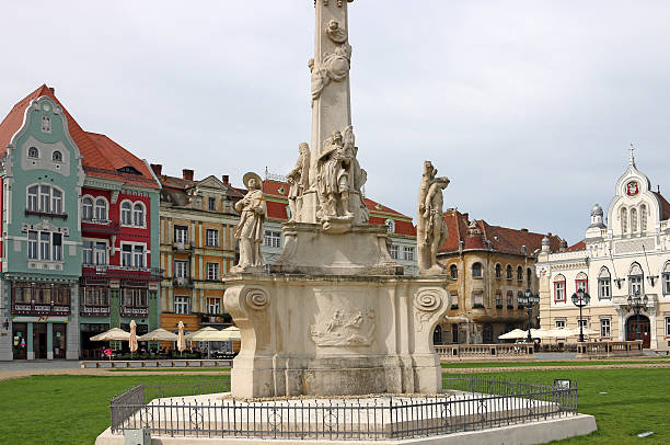 istock Holy Trinity statue Union square Timisoara Romania 603316318