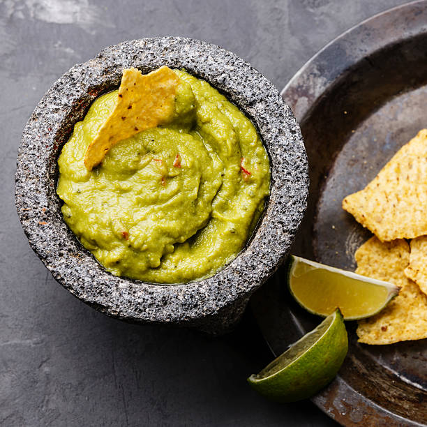 istock Guacamole with nachos chips close up 603317446
