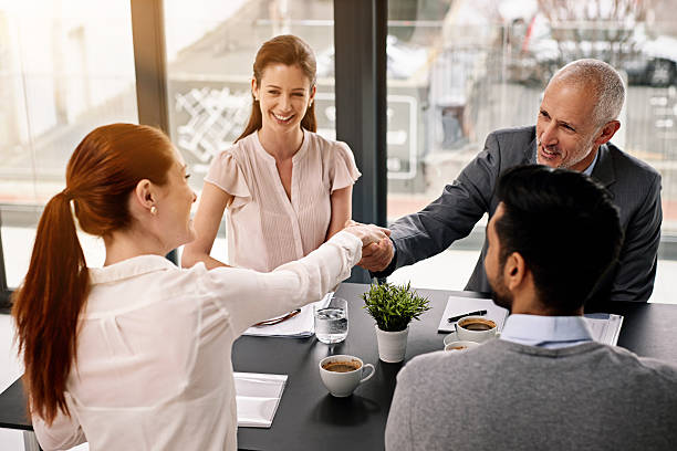 istock Establishing lasting business partnerships 603319580