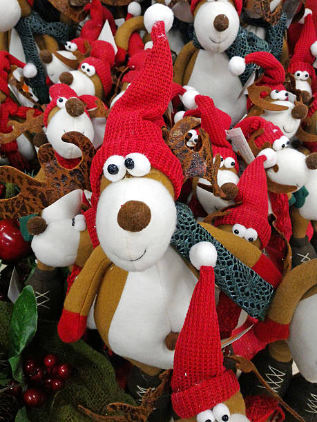 istock High Angle View Of Stuffed Toys During Christmas 603747681