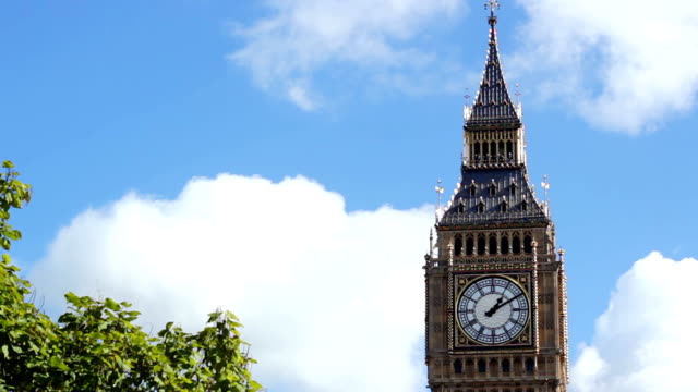 timelapse of the Big Ben tower in London