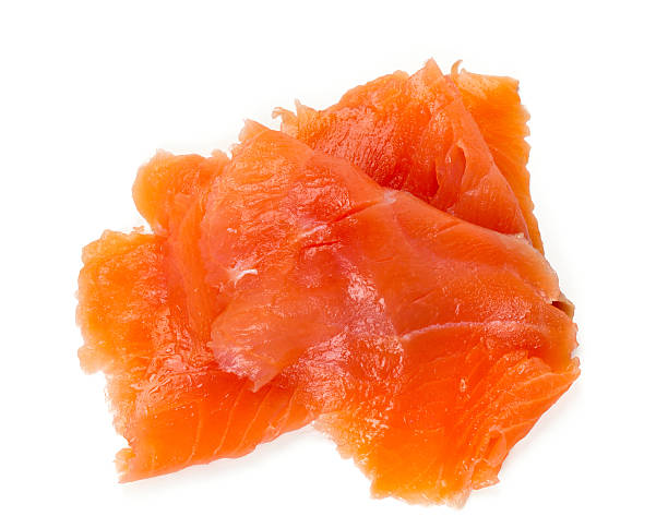 istock smoked salmon slices isolated on white background 603823442