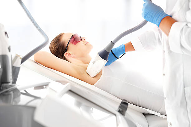 istock Laser hair removal armpits 603825586