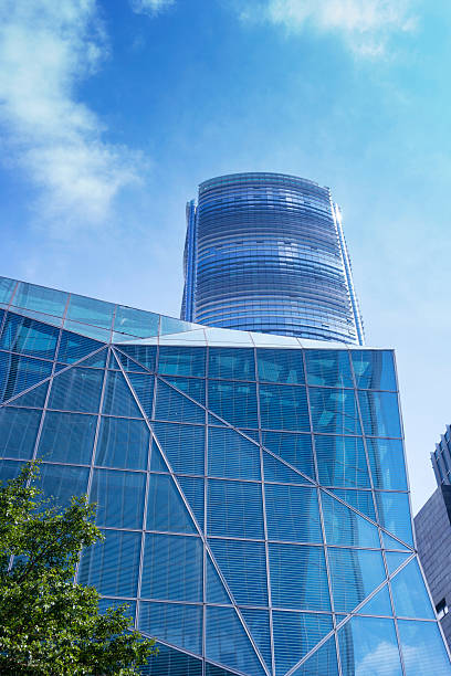 istock Close up of glass wall building 603830070