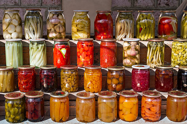 istock Pickled fruits and vegetables. 603838228