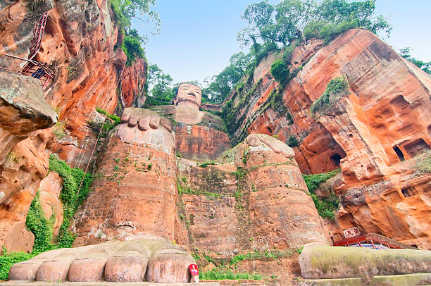 istock China world heritage site: Leshan giant buddha in Sichuan, China 603845766