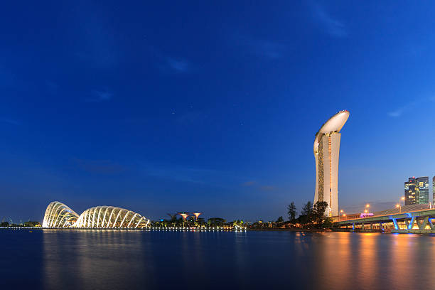 istock evening time view of singapore 603849250