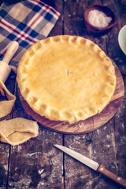 istock Delicious Homemade Chicken Meat Pie 603851576
