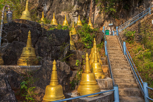 istock pagodas be side on the way to hill top 603852450