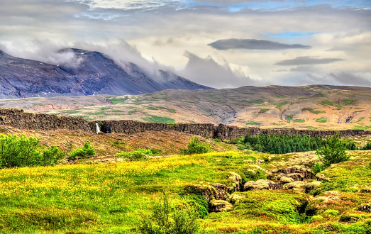 Thingvellir National Park, a UNESCO World Heritage Site in Iceland