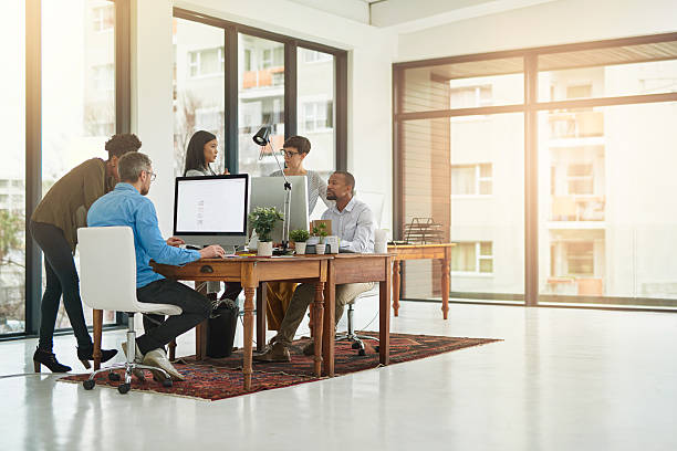 istock Busy day in the office 603853652