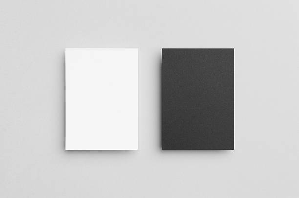 istock Black & White A6 Flyer / Postcard / Invitation Mock-Up 603854870