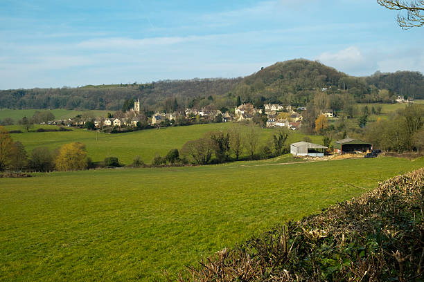 istock Uley village, Cotswold Hills escarpment, Gloucestershire, UK. 603855580