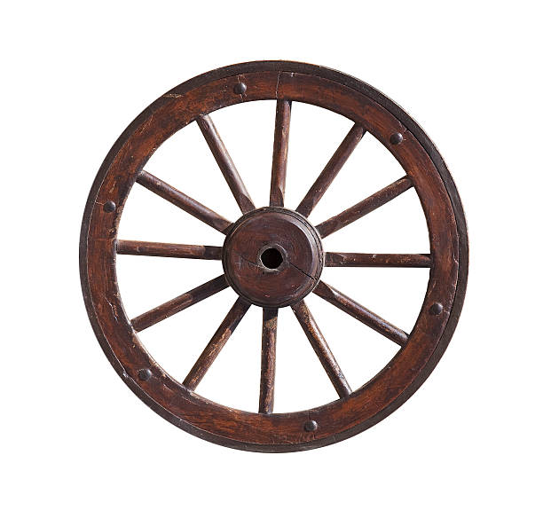 istock Old wooden wheel 603855620