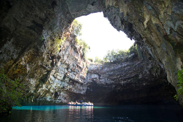 istock Melissani lake on Kefalonia 603863824