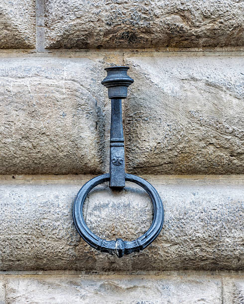 istock forged iron ring to tie horses in Grosseto 603864324