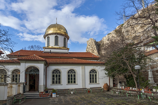 Courtyard of The Fish Church, St. Mary the Annunciation, Asenovgrad,  Plovdiv Region, Bulgaria